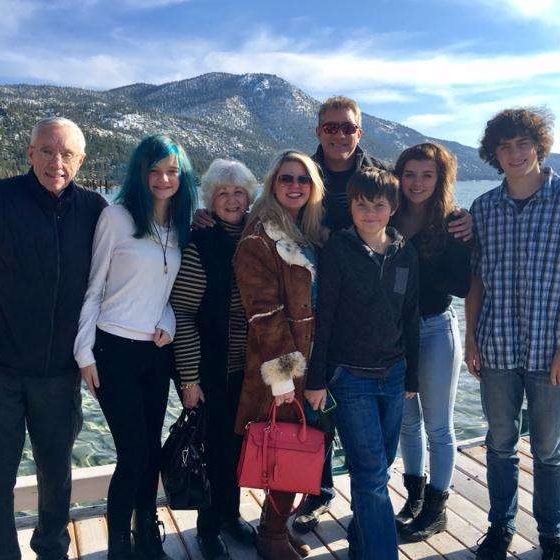 Dr. Jeffrey Luckey of Sierra Endodontics of Reno Nevada with her family.